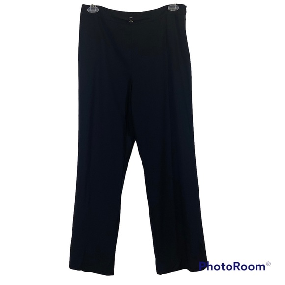 Ann Taylor Pants - Ann Taylor Loft black lined dress/trouser  pants Sz 14 side zip straight leg